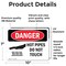 Signmission Hot Surface Sign, 7 in H x 10 in W, Vinyl Decal, Hot Pipes Do Not Touch OS-2PACK-DS-D-710-L-1362 - alternate 3